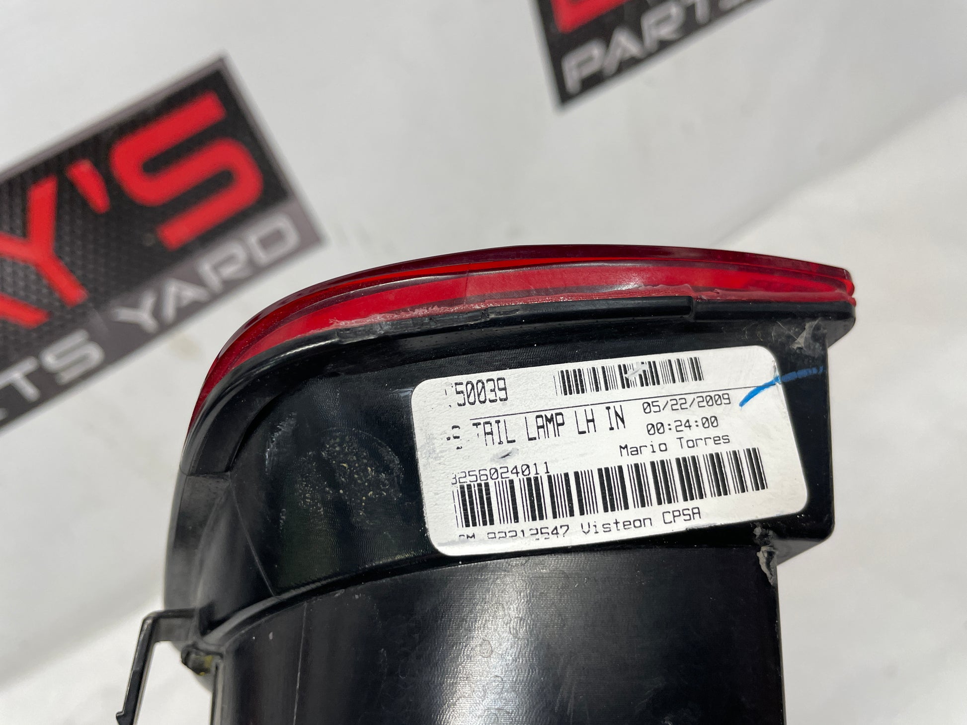 2010 Chevy Camaro SS LH Driver Inner Taillight Tail Light OEM - Day's Parts Yard