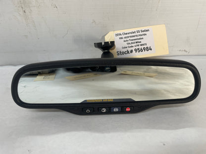 2014 Chevy SS Sedan Rear View Rearview Mirror Auto Dimming & OnStar OEM - Day's Parts Yard