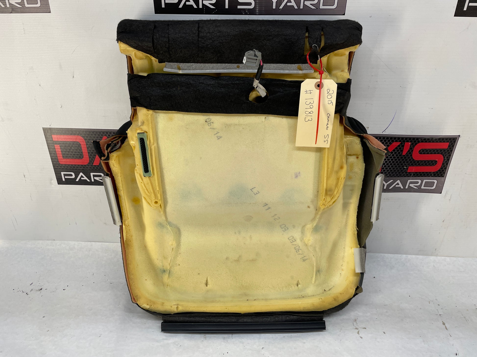 2015 Chevy Camaro SS RH Passenger Front Lower Seat Cushion Cover OEM - Day's Parts Yard