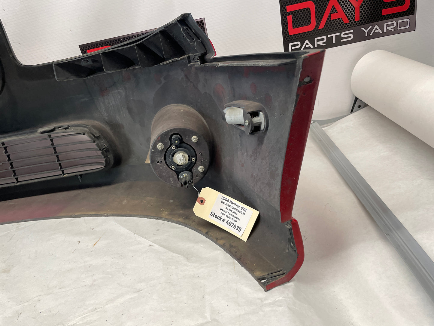 2005 Pontiac GTO Complete Front Bumper Cover Fascia Red OEM