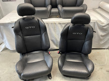 2005 Pontiac GTO Seats Fronts and Rears Black Leather OEM