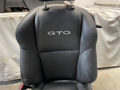 2005 Pontiac GTO Seats Fronts and Rears Black Leather OEM