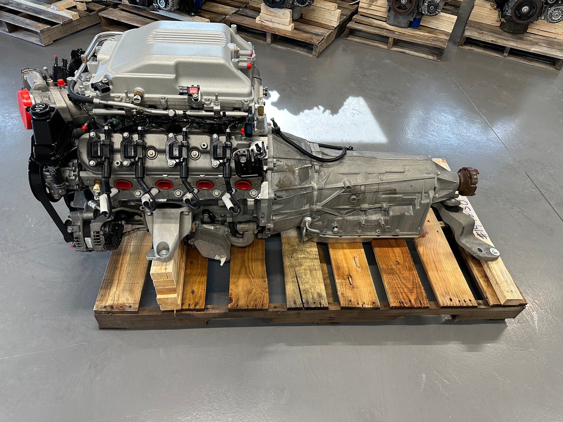 LSA 6.2L Factory Supercharged Engine Motor 6L90 Auto Trans Drivetrain Pullout 556HP - Day's Parts Yard