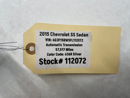 2015 Chevy SS Sedan Complete Das & Center Console w/ Shifter OEM - Day's Parts Yard