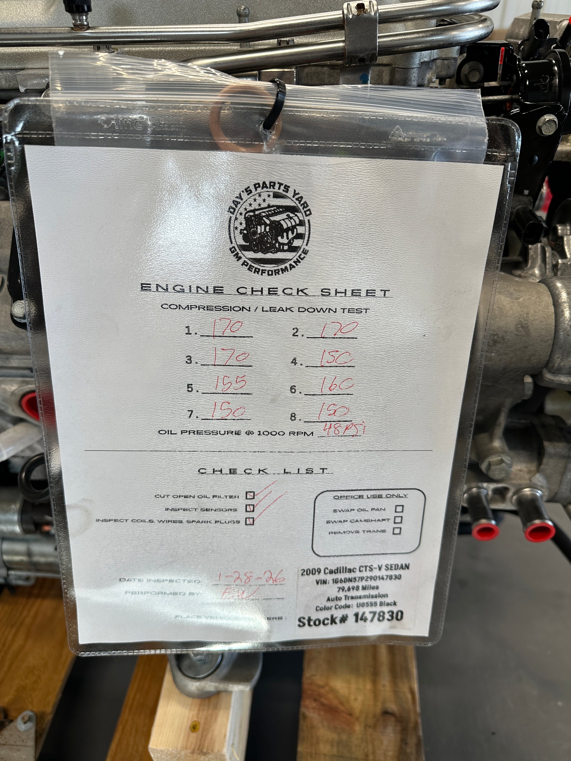 LSA 6.2L Factory Supercharged Engine Motor 6L90 Auto Trans Drivetrain Pullout 556HP - Day's Parts Yard