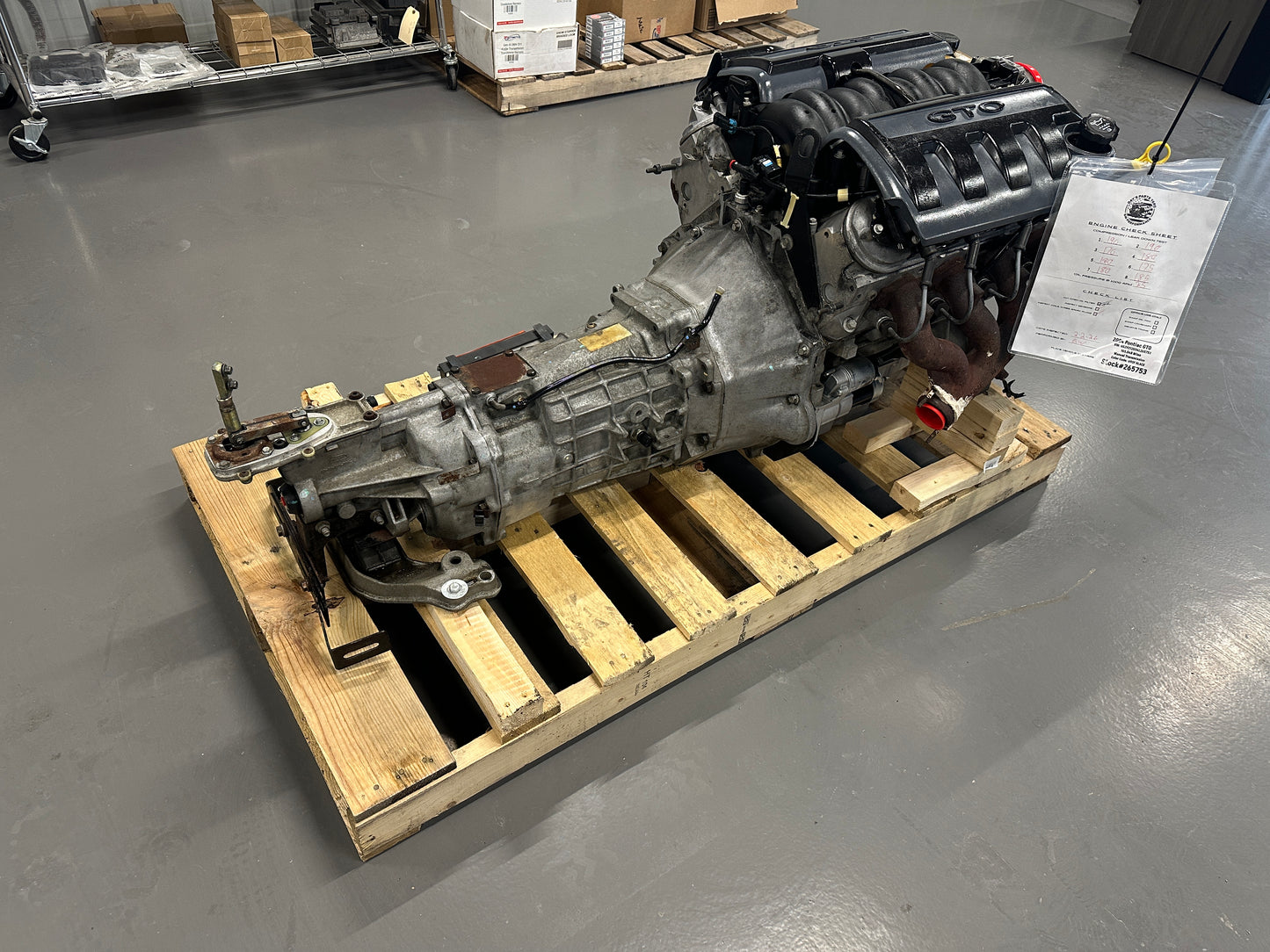 5.7L LS1 Engine T56 Manual Transmission Drivetrain Pullout 350HP - Day's Parts Yard