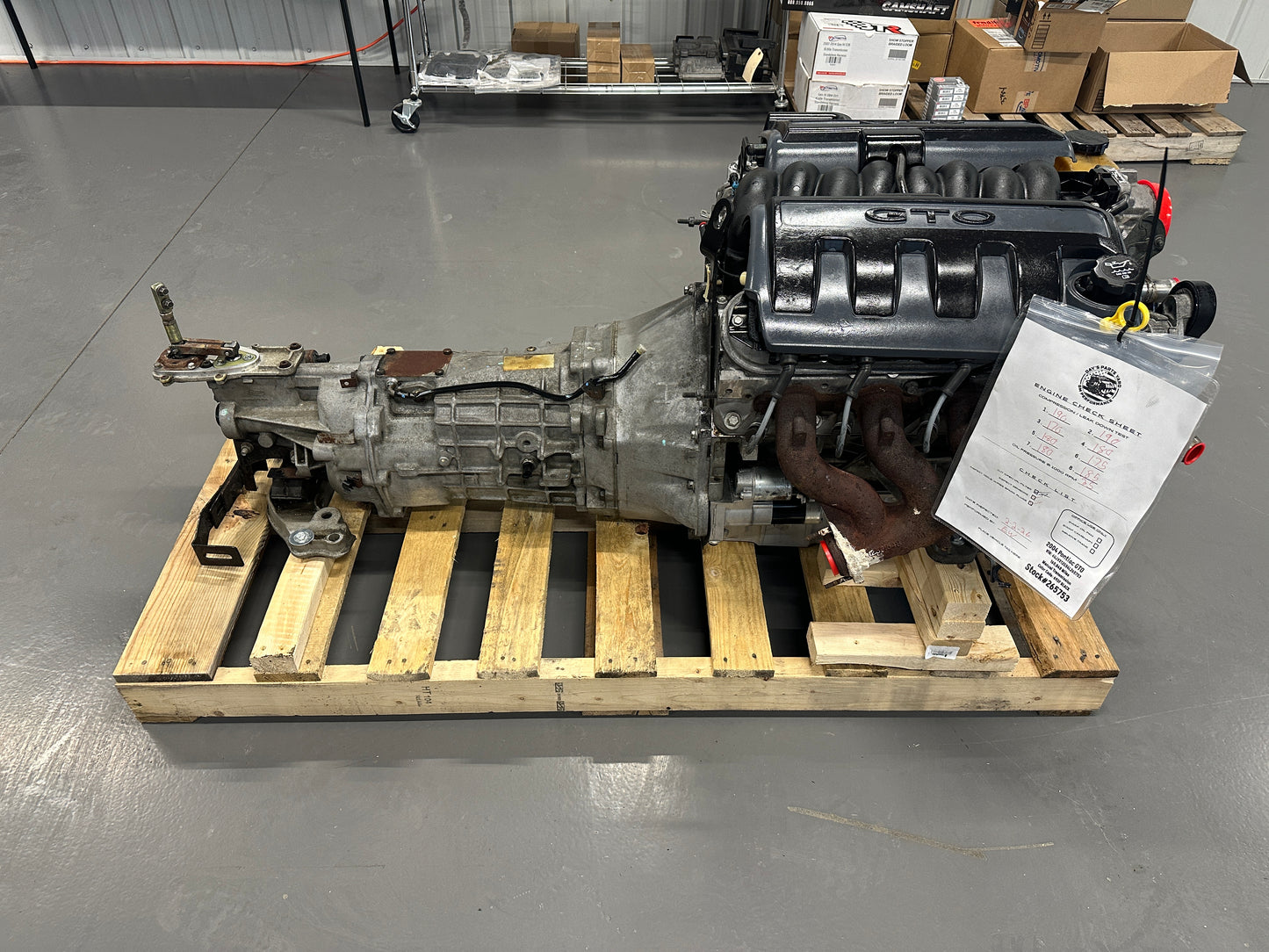 5.7L LS1 Engine T56 Manual Transmission Drivetrain Pullout 350HP - Day's Parts Yard