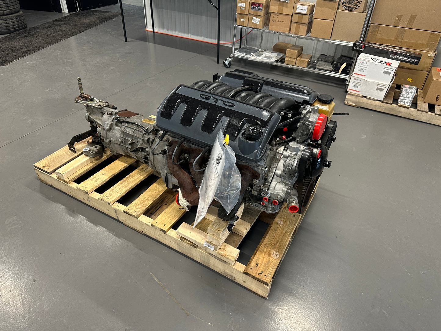 5.7L LS1 Engine T56 Manual Transmission Drivetrain Pullout 350HP - Day's Parts Yard