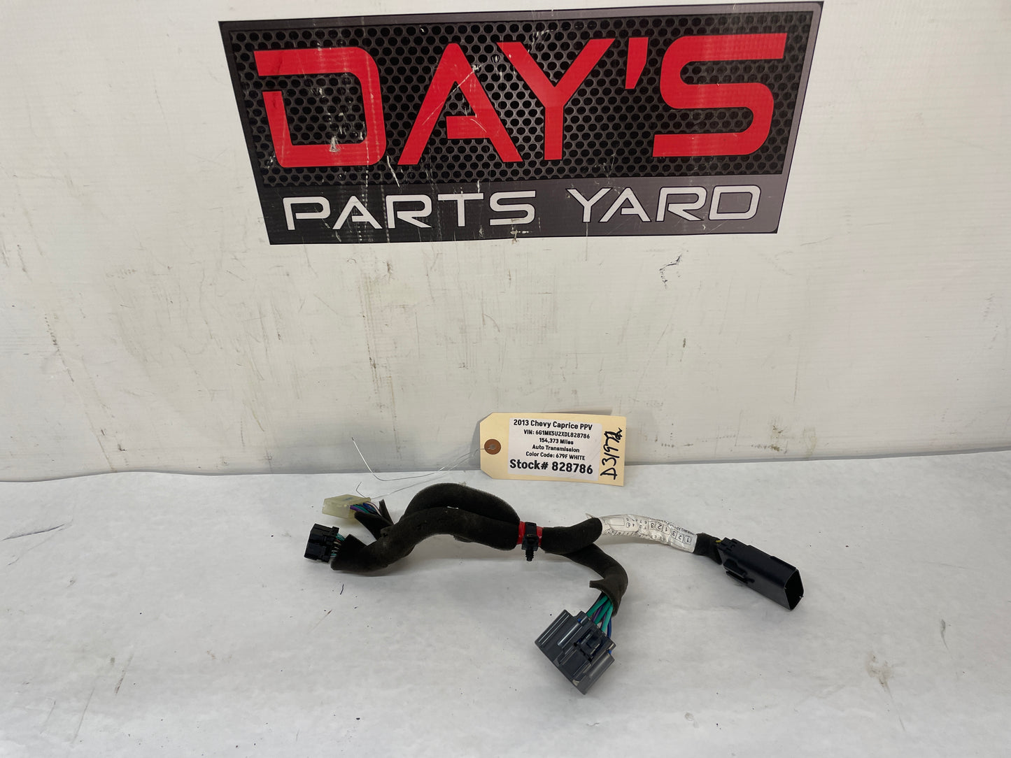 2013 Chevy Caprice PPV Door Lock Wire Wiring Harness OEM - Day's Parts Yard