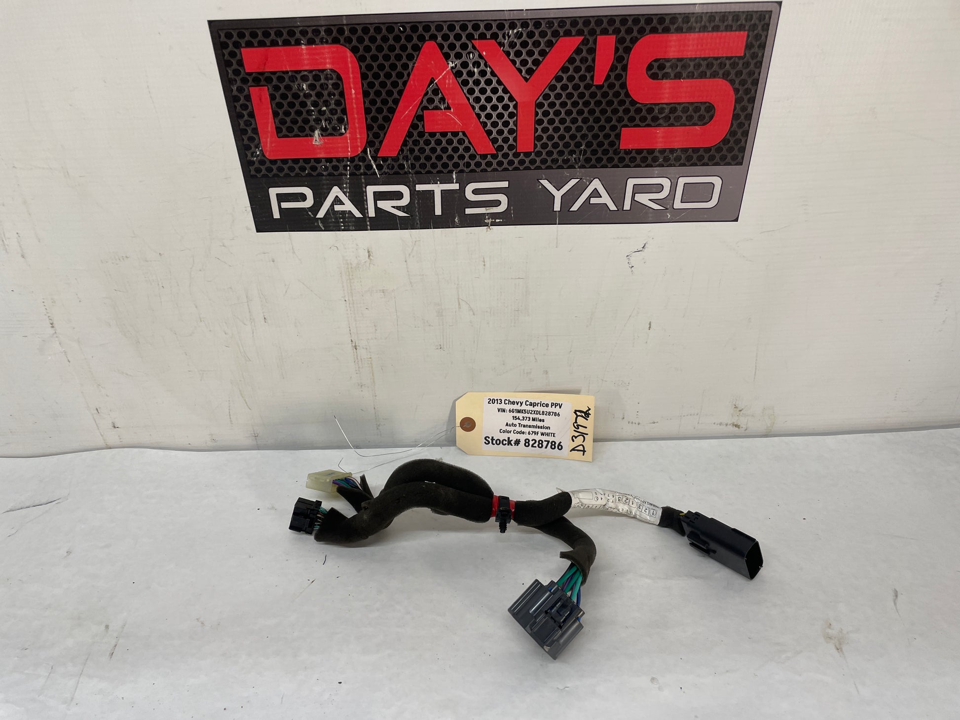 2013 Chevy Caprice PPV Door Lock Wire Wiring Harness OEM - Day's Parts Yard