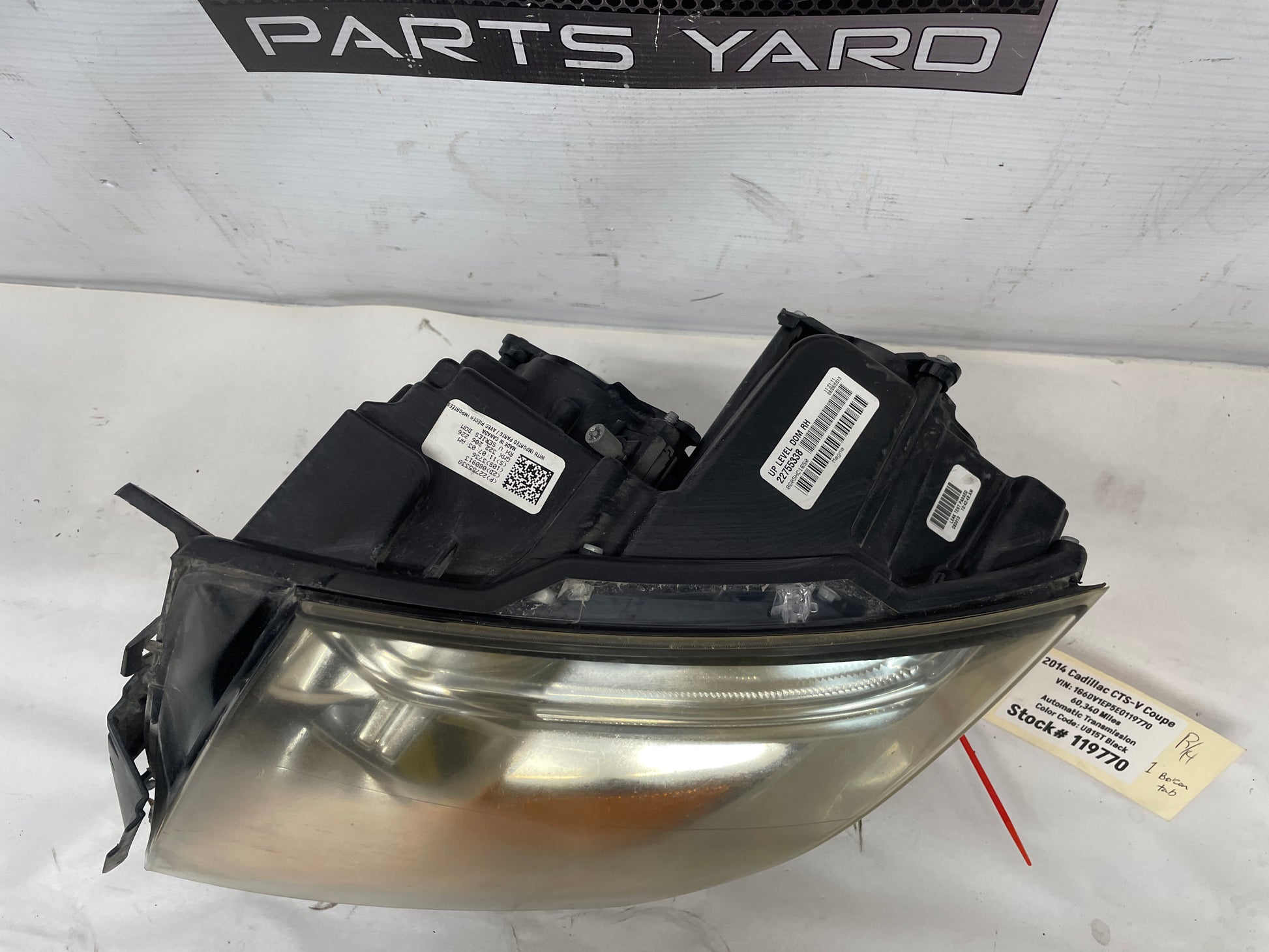 2014 Cadillac CTS-V Coupe RH Passenger HID Xenon Head Light Headlight Lamp OEM - Day's Parts Yard