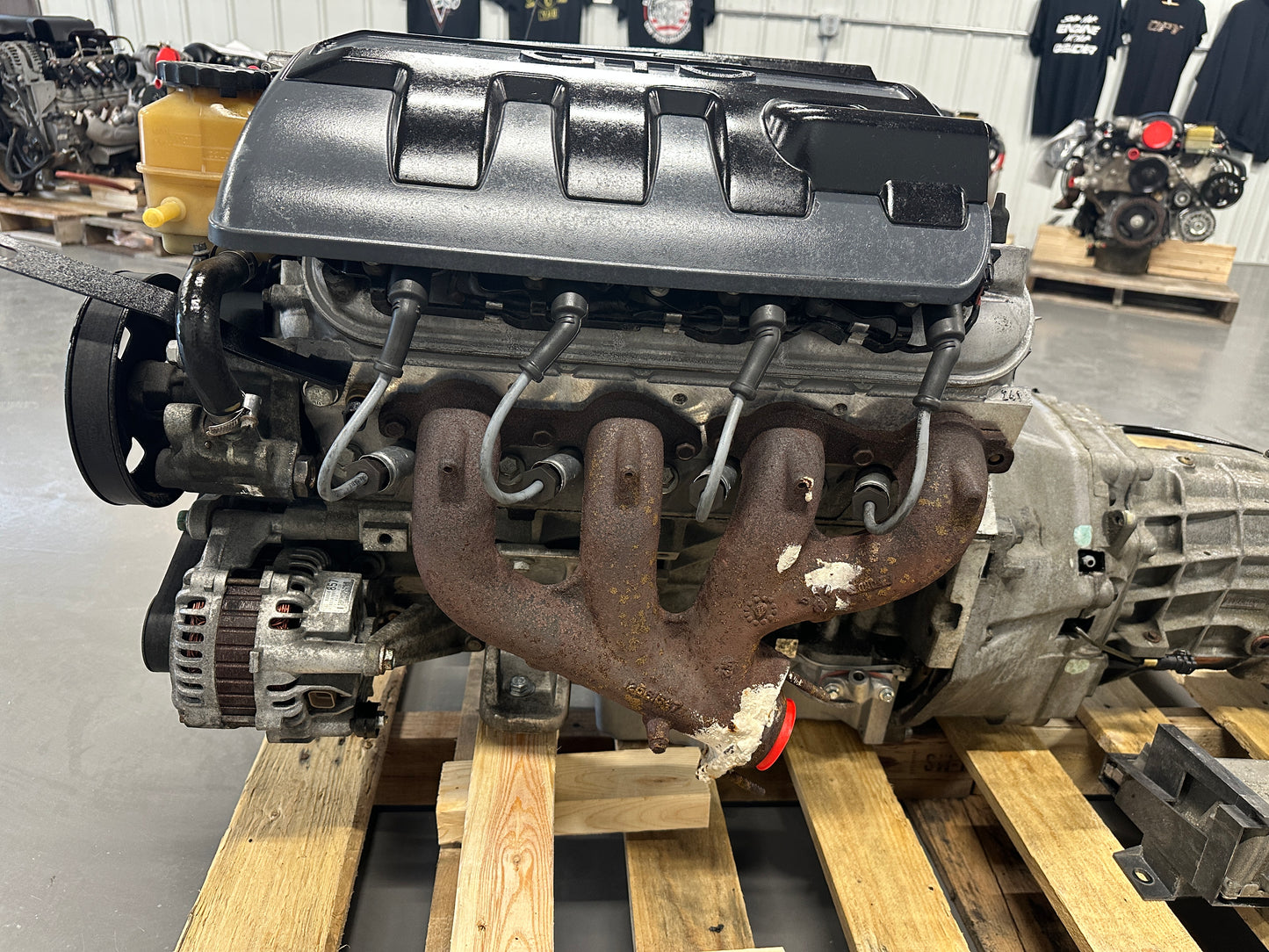 5.7L LS1 Engine T56 Manual Transmission Drivetrain Pullout 350HP - Day's Parts Yard