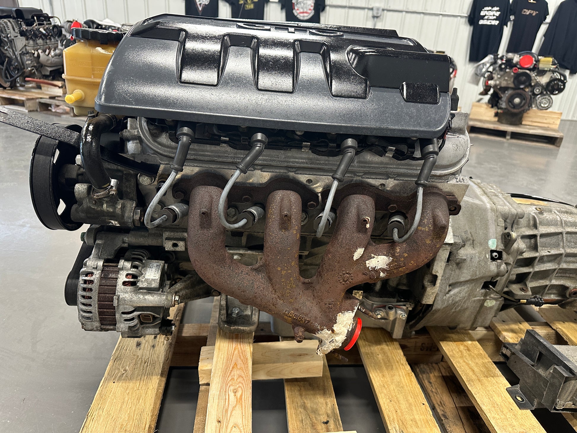 5.7L LS1 Engine T56 Manual Transmission Drivetrain Pullout 350HP - Day's Parts Yard