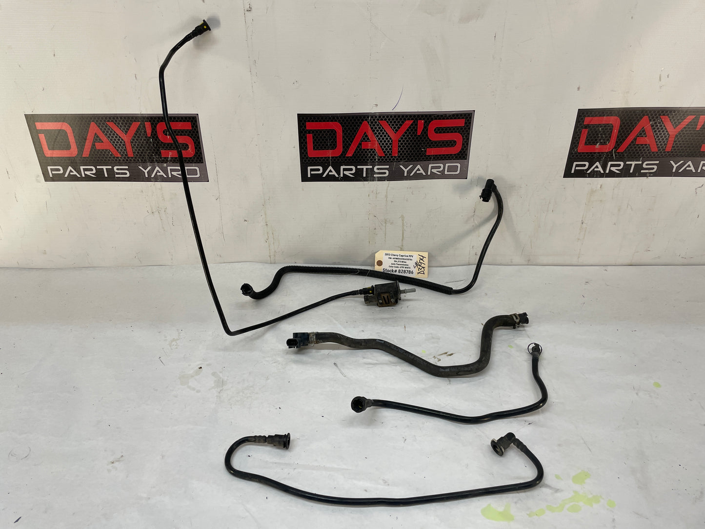 2013 Chevy Caprice PPV Intake EVAP Purge Solenoid Vacuum Hoses Lines Tubes OEM - Day's Parts Yard