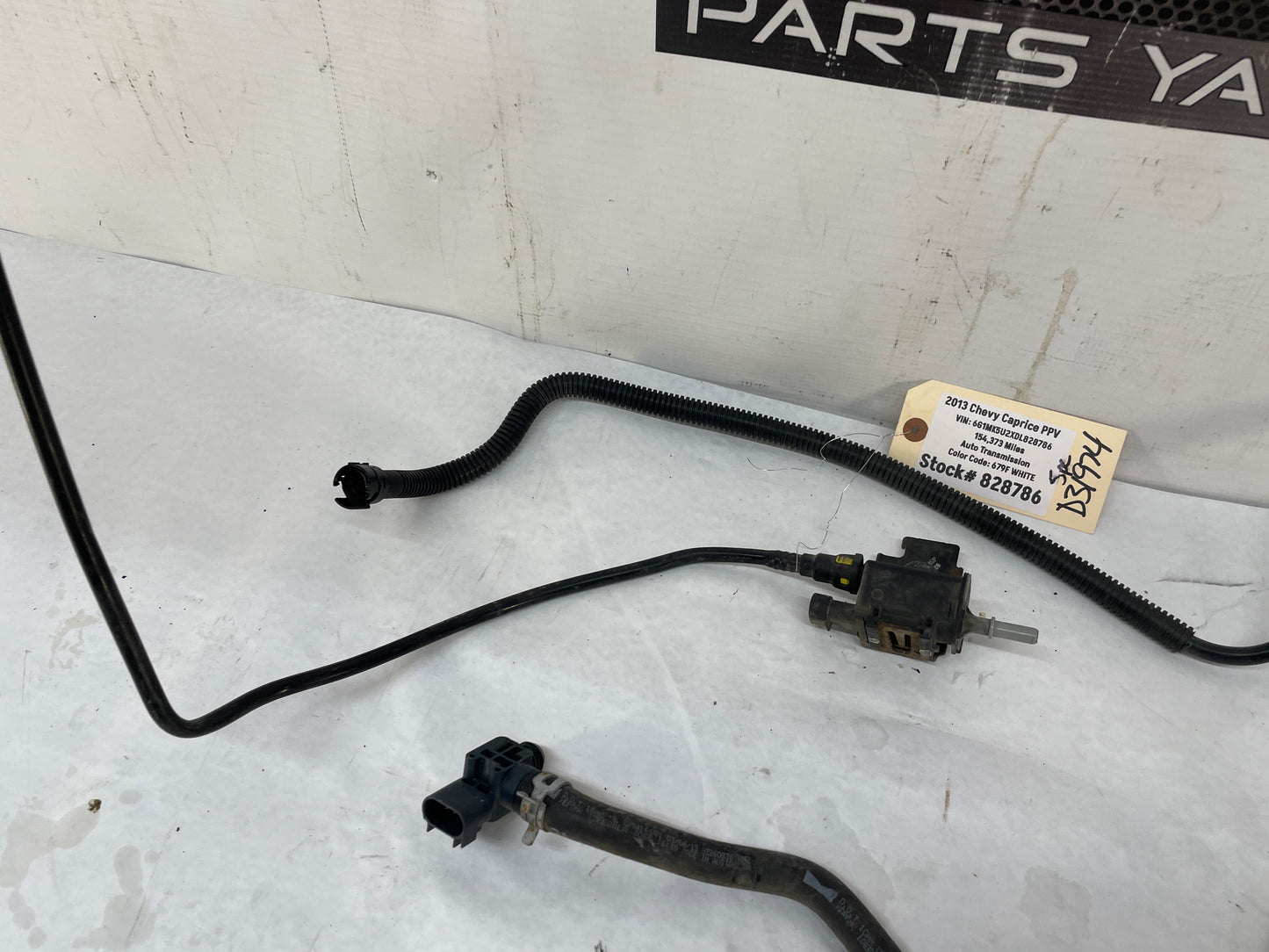 2013 Chevy Caprice PPV Intake EVAP Purge Solenoid Vacuum Hoses Lines Tubes OEM - Day's Parts Yard