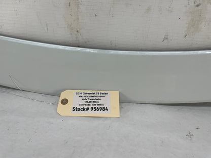 2014 Chevy SS Sedan Trunk Deck Lid Spoiler Wing White OEM - Day's Parts Yard