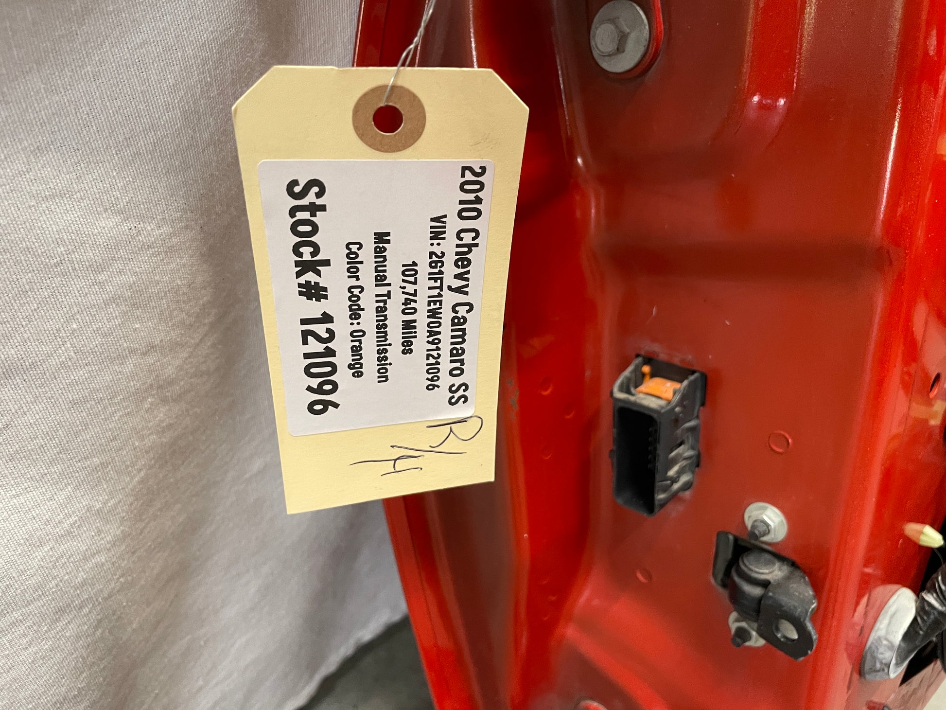2010 Chevy Camaro SS RH Passenger Front Exterior Door OEM - Day's Parts Yard