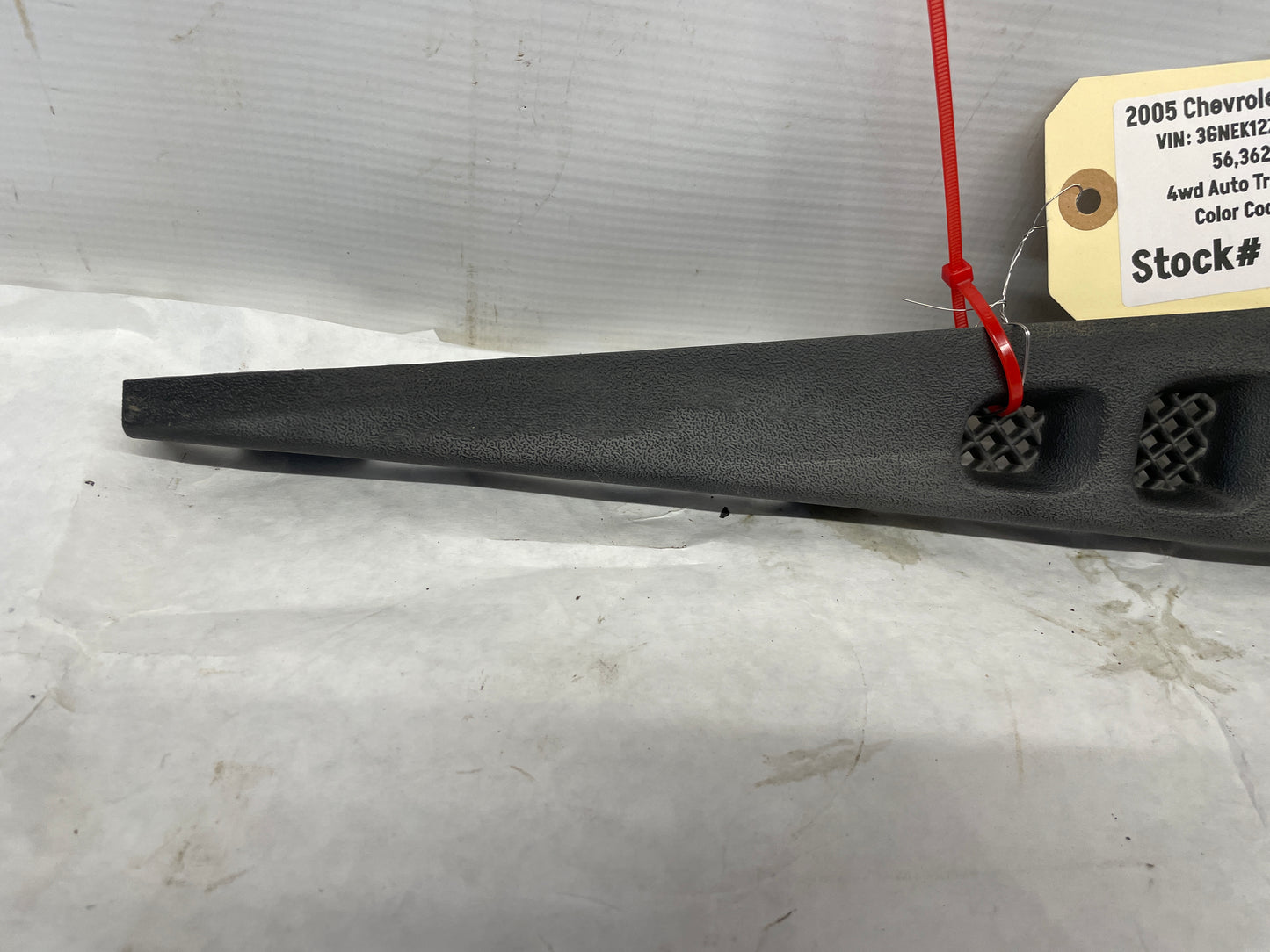 2005 Chevy Avalanche RH Passenger Rear Water Drain Deflector OEM - Day's Parts Yard