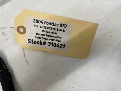 2004 Pontiac GTO Starter Alternator Positive Negative Battery Cable Wire Wiring Harness OEM - Day's Parts Yard