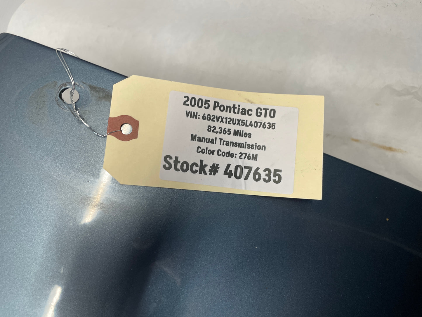 2005 Pontiac GTO Trunk Deck Lid OEM