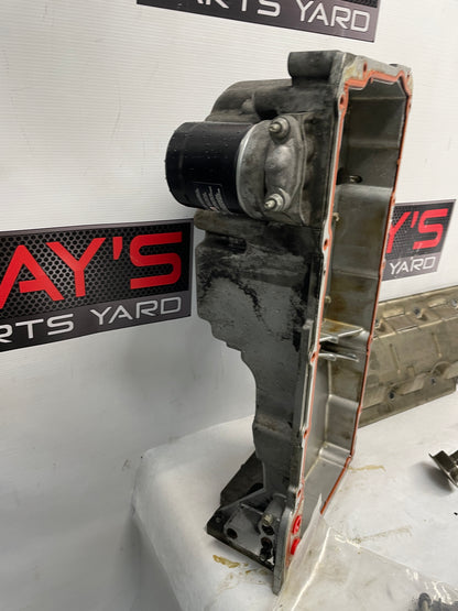 2004 Pontiac GTO Complete Oil Pan Assembly Pick Up Tube Windage Tray Dip Stick OEM - Day's Parts Yard