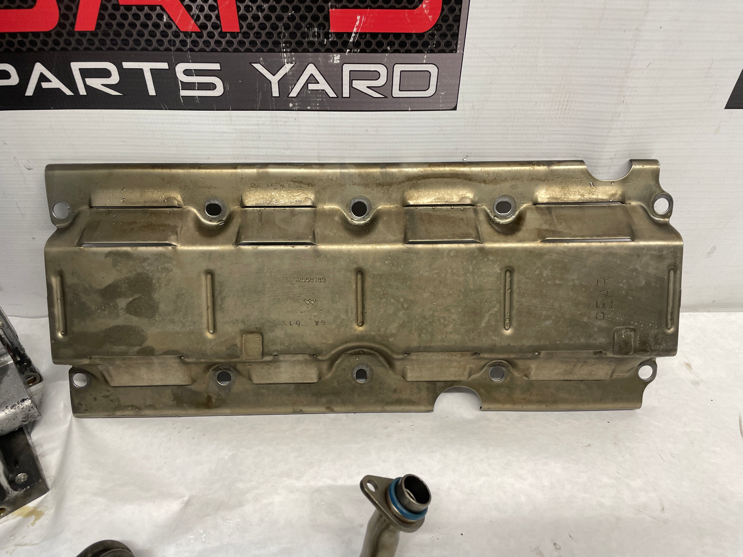 2004 Pontiac GTO Complete Oil Pan Assembly Pick Up Tube Windage Tray Dip Stick OEM - Day's Parts Yard