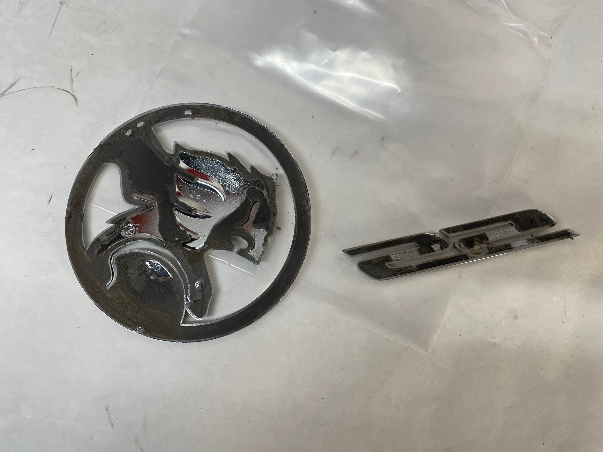2014 Chevy SS Sedan Holden & SS Trunk Deck Lid Emblem Badge OEM - Day's Parts Yard