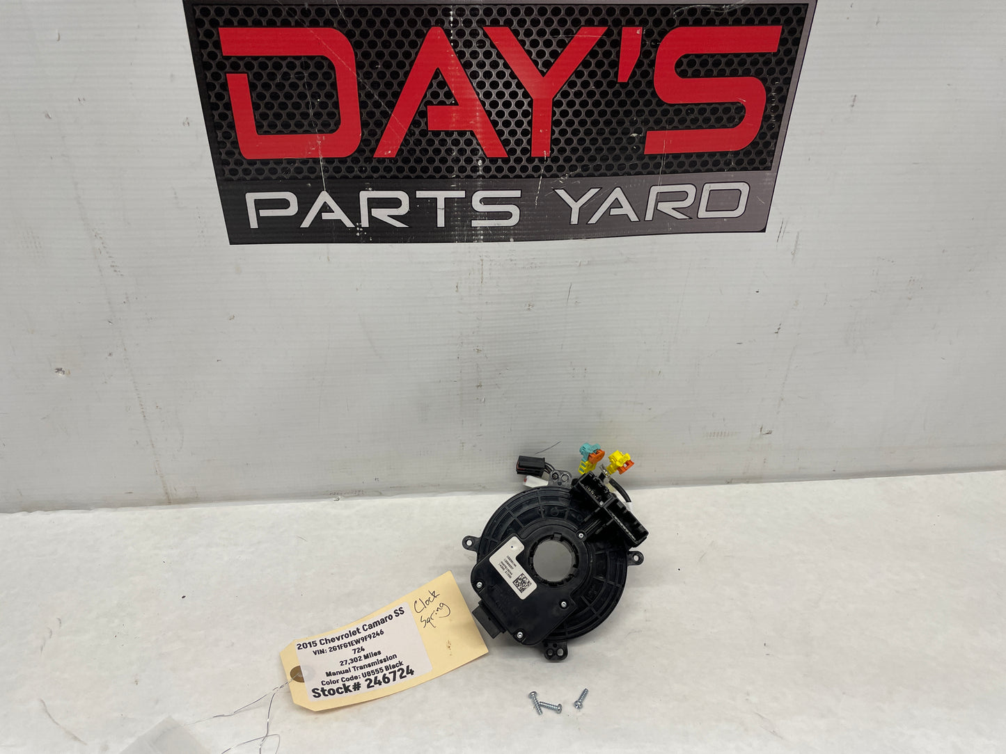 2015 Chevy Camaro SS Steering Wheel Clock Spring OEM