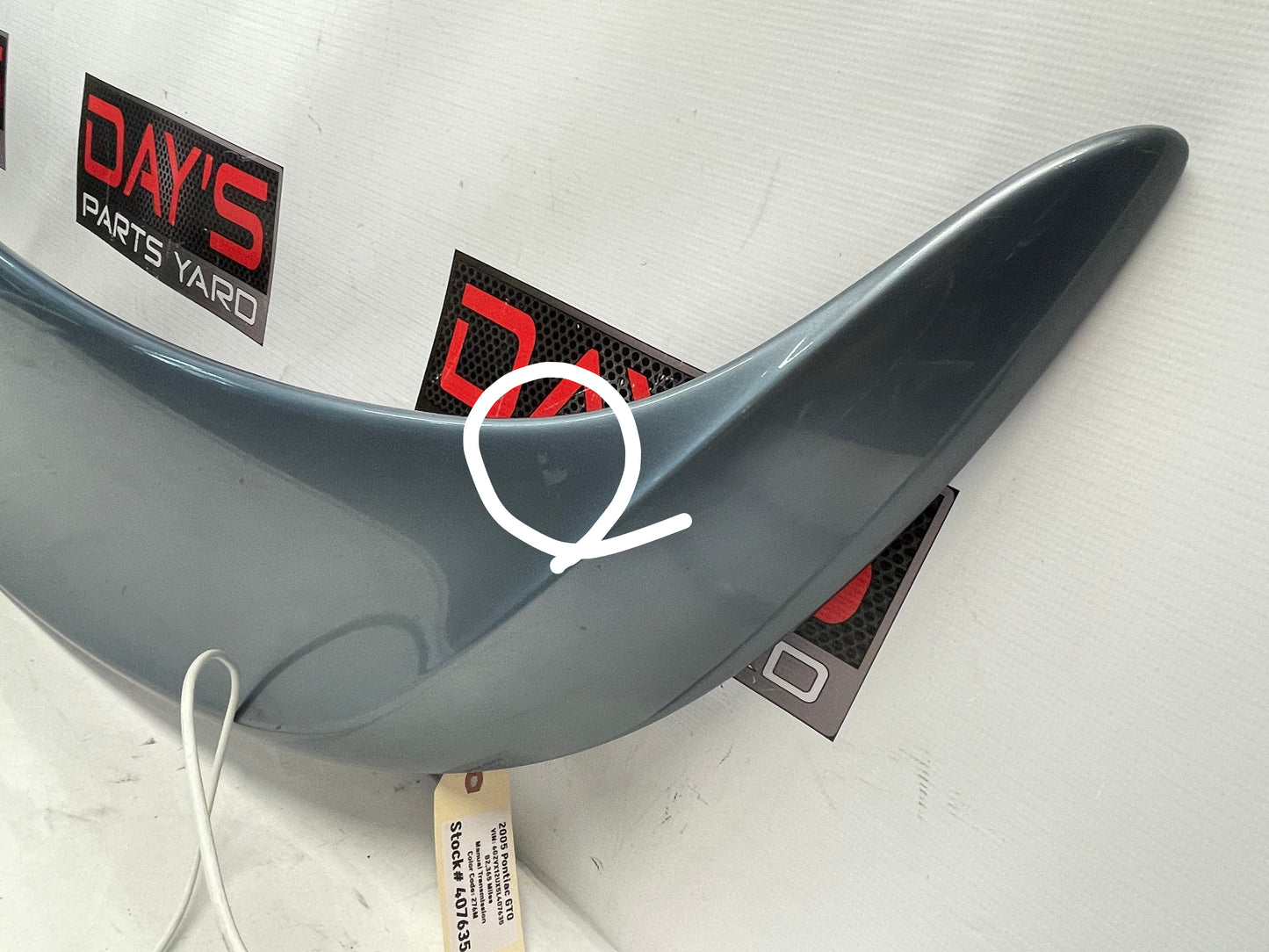 2005 Pontiac GTO Trunk Deck Lid Spoiler Wing OEM