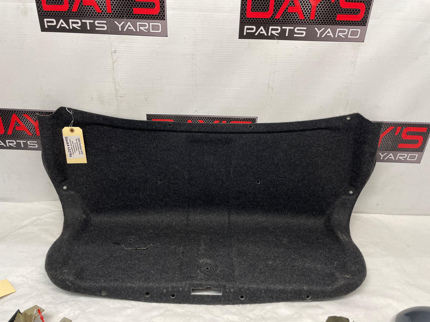 2005 Pontiac GTO Trunk Deck Lid Liner Carpet Felt OEM - Day's Parts Yard