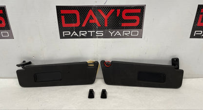 2015 Chevy Camaro SS RH & LH Sunvisors Sun Visors Shades w/ Clips OEM
