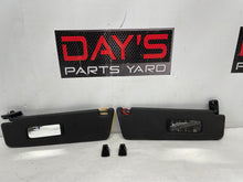 2015 Chevy Camaro SS RH & LH Sunvisors Sun Visors Shades w/ Clips OEM