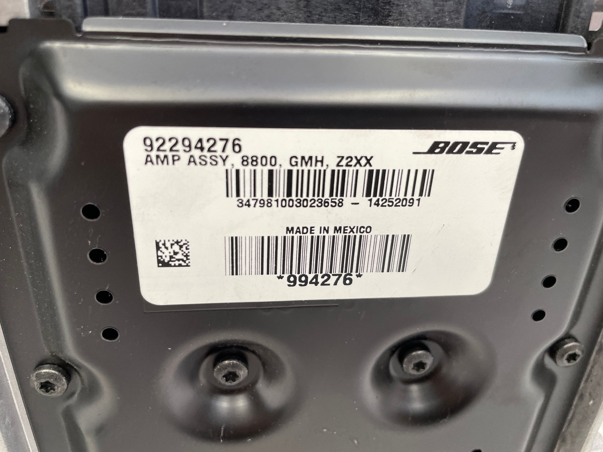 2015 Chevy SS Sedan Bose Radio Amplifier OEM - Day's Parts Yard