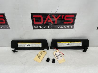 2015 Chevy Camaro SS RH & LH Sunvisors Sun Visors Shades w/ Clips OEM