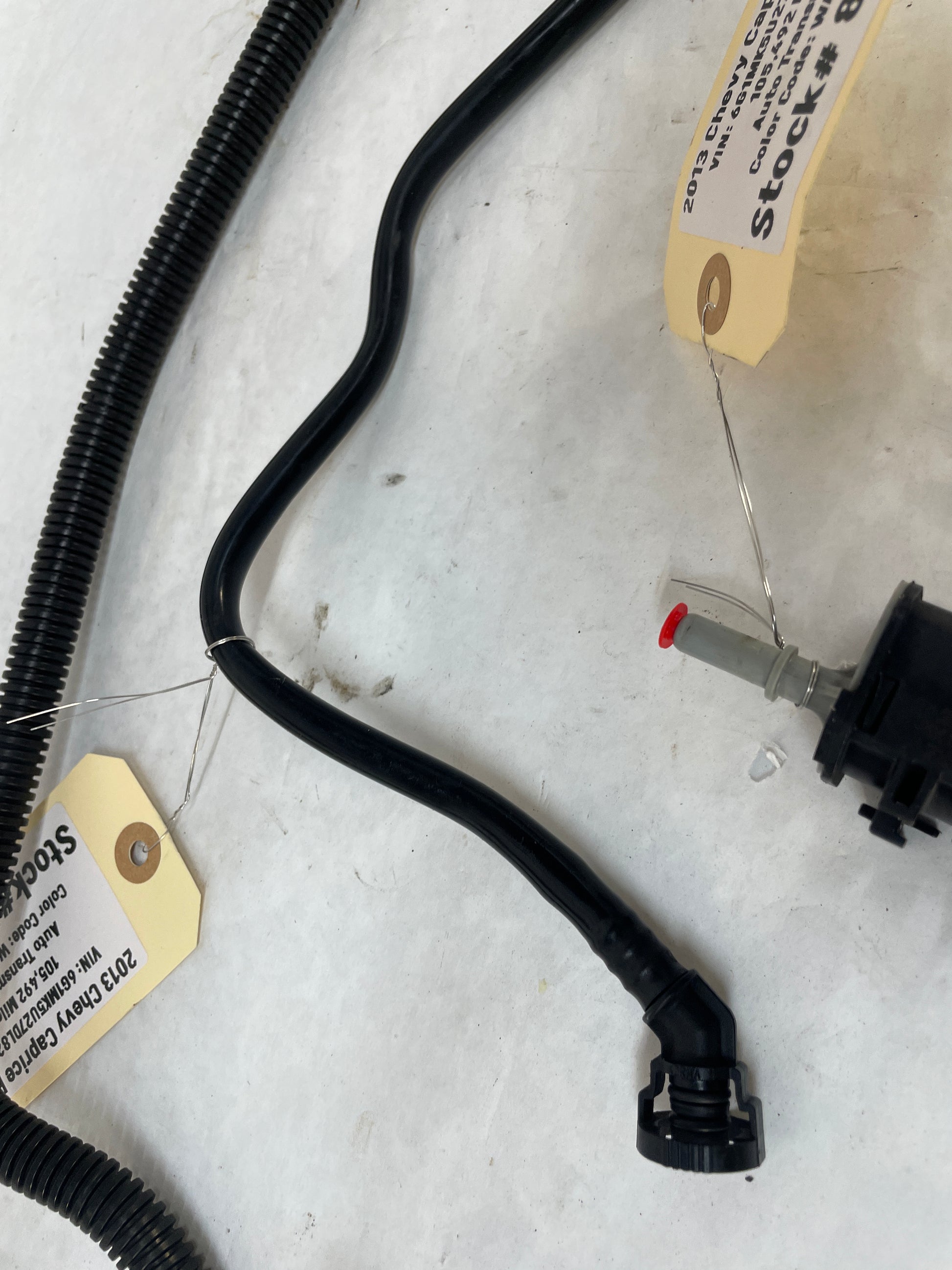 2013 Chevy Caprice PPV Intake EVAP Purge Solenoid Vacuum Lines Hoses Tubes OEM - Day's Parts Yard