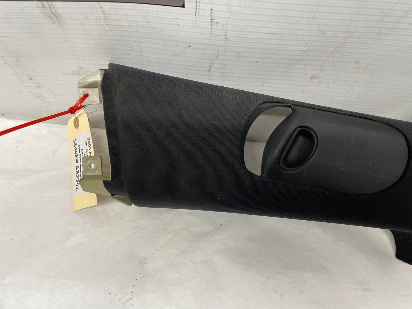 2005 Pontiac GTO RH Passenger Interior Upper Center B Pillar Seat Belt Trim Panel OEM