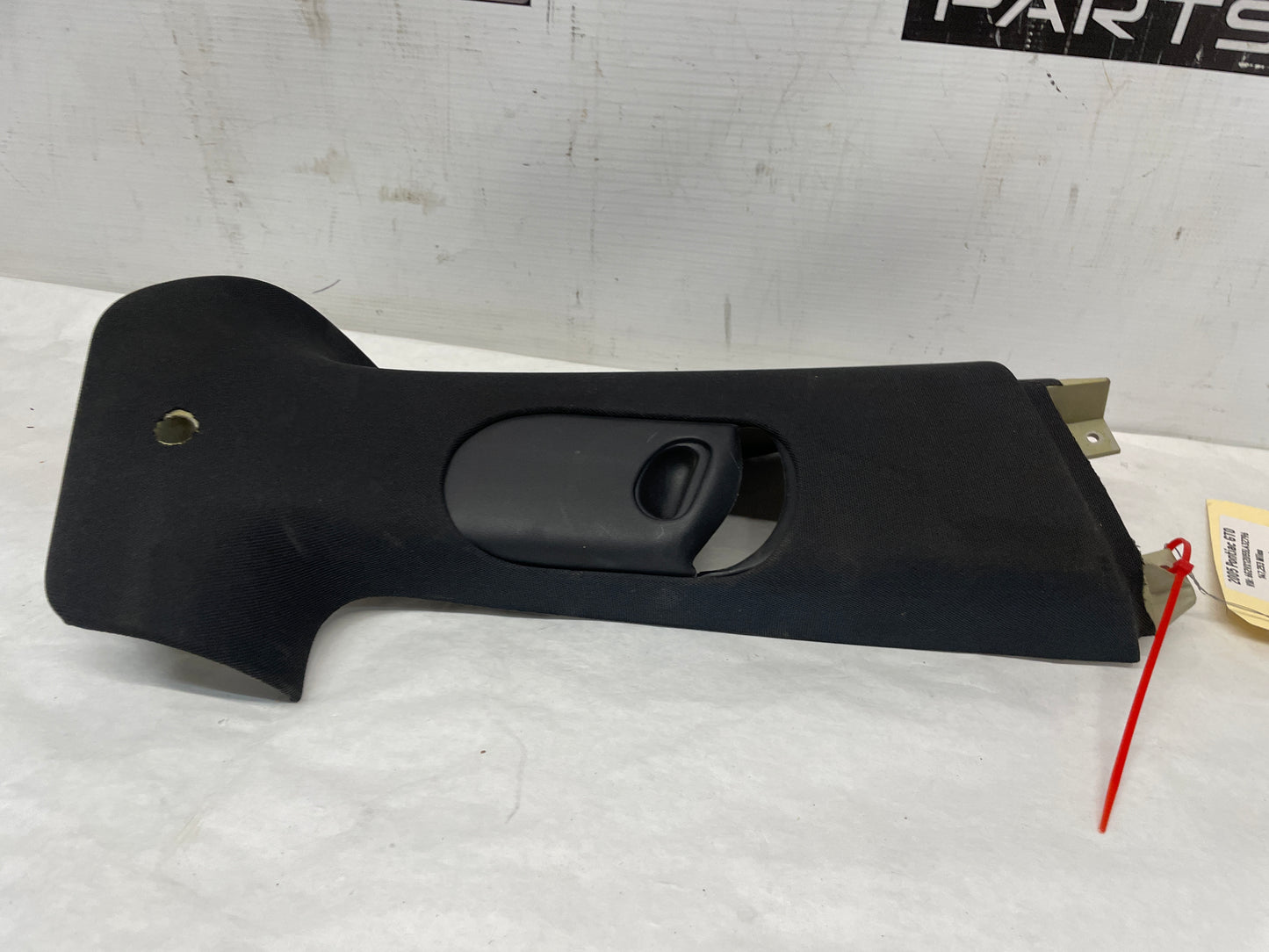 2005 Pontiac GTO RH Passenger Interior Upper Center B Pillar Seat Belt Trim Panel OEM