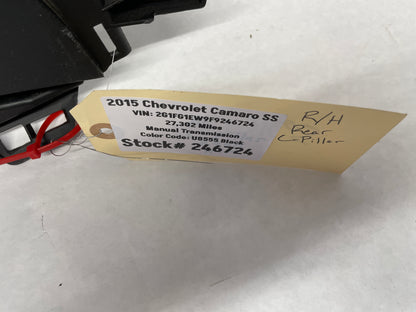 2015 Chevy Camaro SS RH Passenger Rear Interior Quarter Window Trim Cover Panel OEM