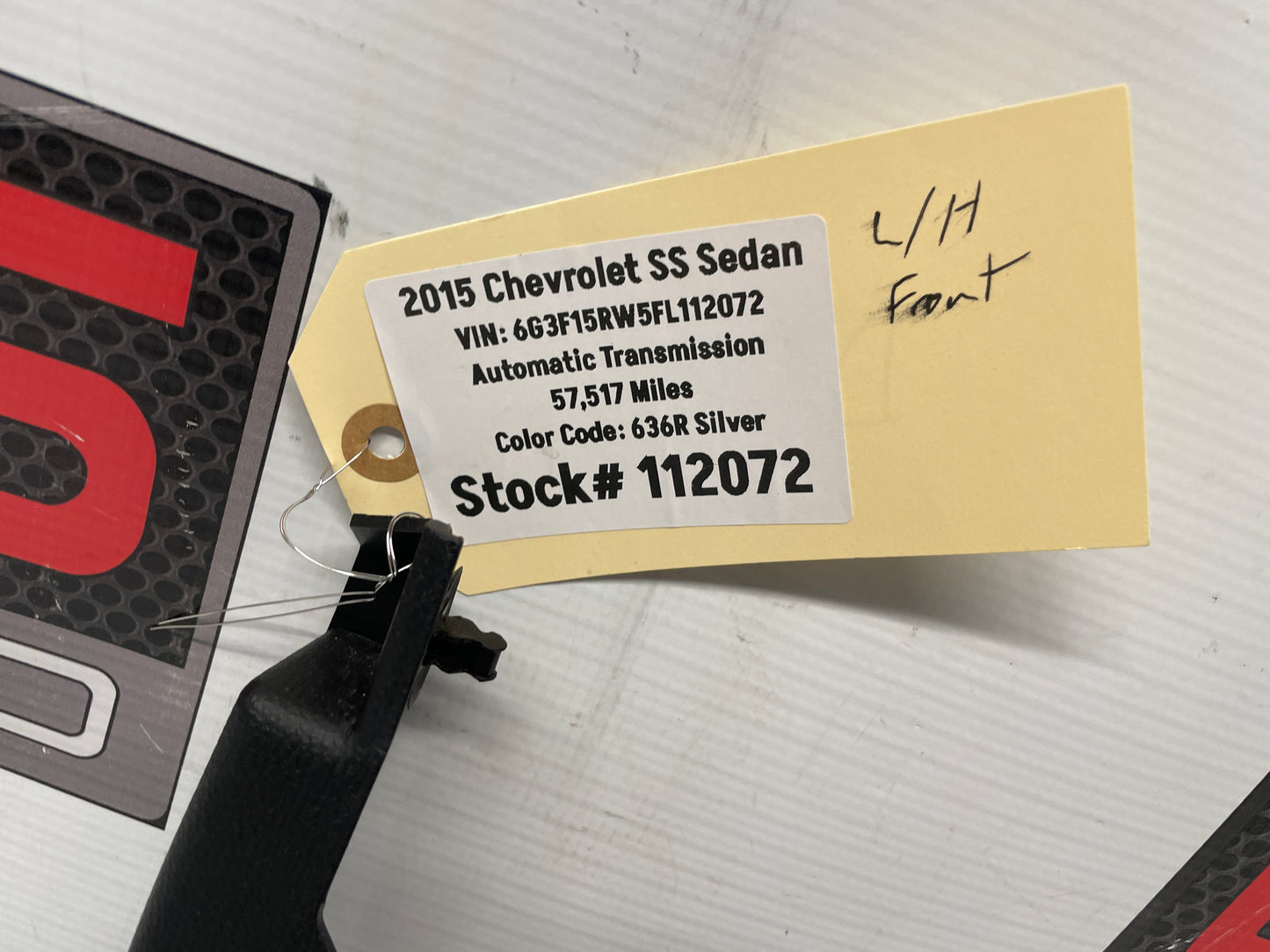 2015 Chevy SS Sedan LH Driver Front Kick Plate Panel Trim Sill OEM - Day's Parts Yard