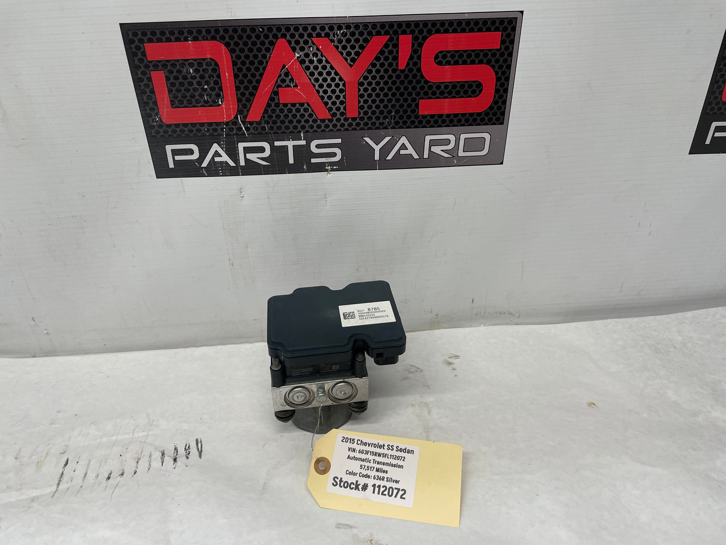 2015 Chevy SS Sedan ABS Brake Pump Assembly OEM - Day's Parts Yard