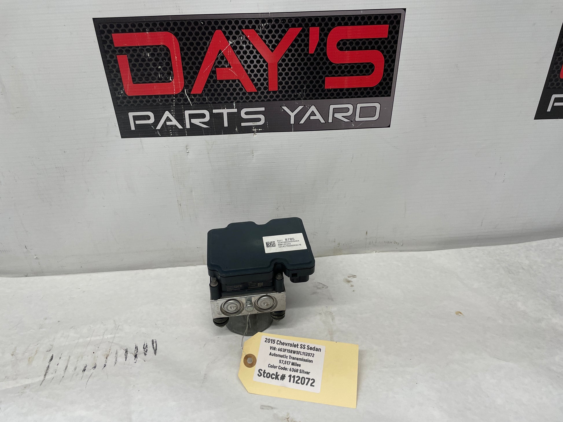 2015 Chevy SS Sedan ABS Brake Pump Assembly OEM - Day's Parts Yard