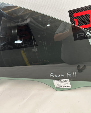 2016 Chevrolet SS Sedan Front RH Passenger Door Glass Window OEM