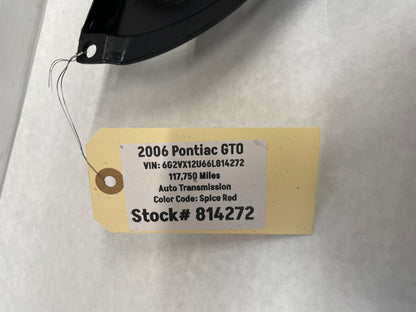 2006 Pontiac GTO Upper Radiator Core Support Air Baffle Cover OEM - Day's Parts Yard