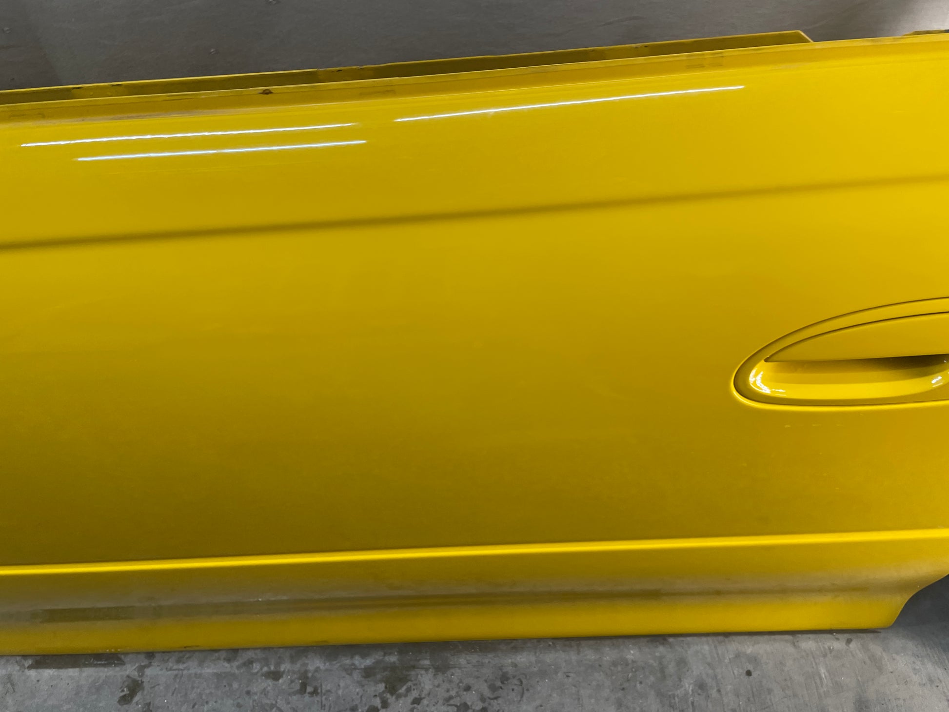 2004 Pontiac GTO LH Driver Front Exterior Outside Door Yellow OEM - Day's Parts Yard