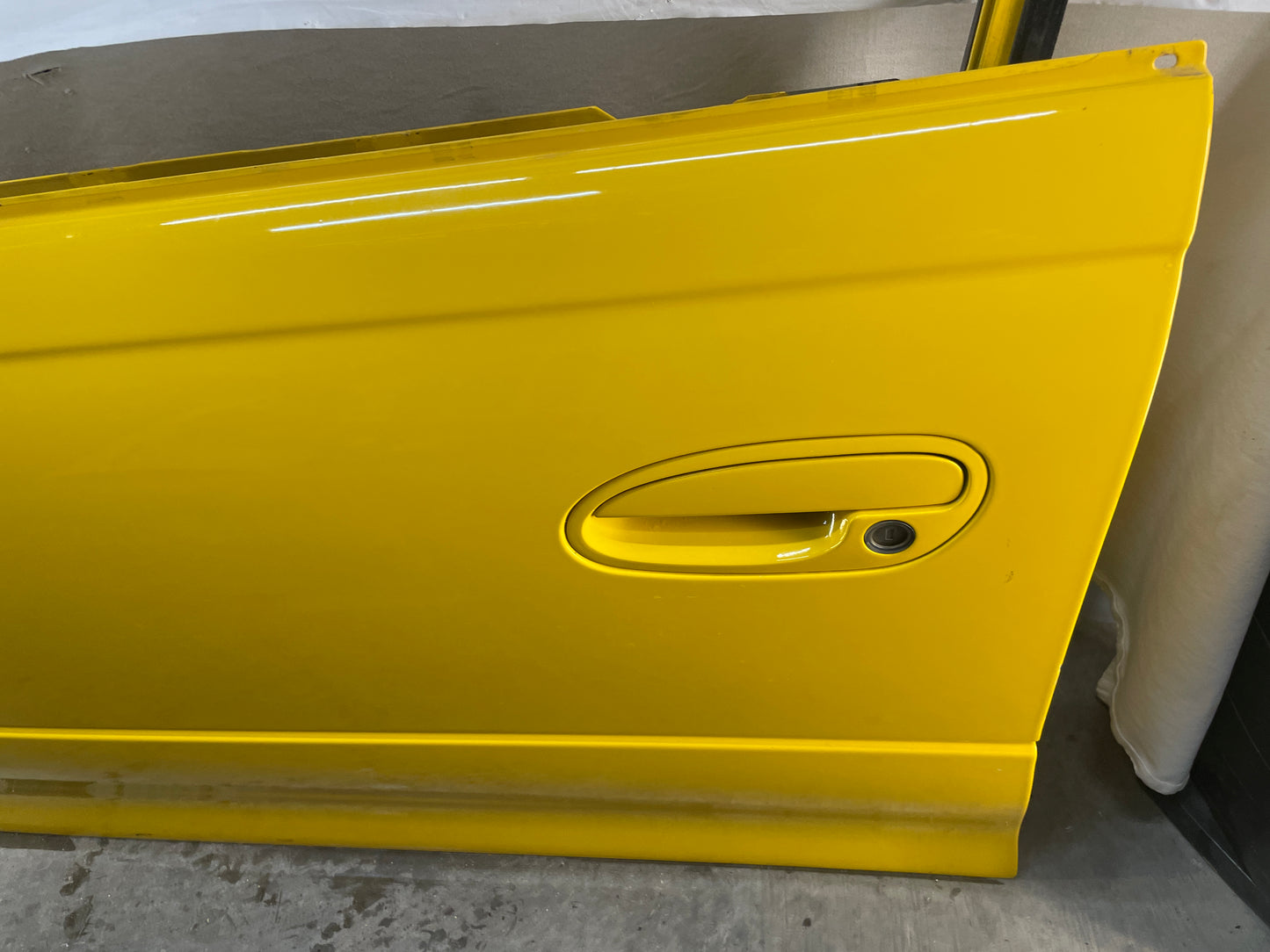2004 Pontiac GTO LH Driver Front Exterior Outside Door Yellow OEM - Day's Parts Yard