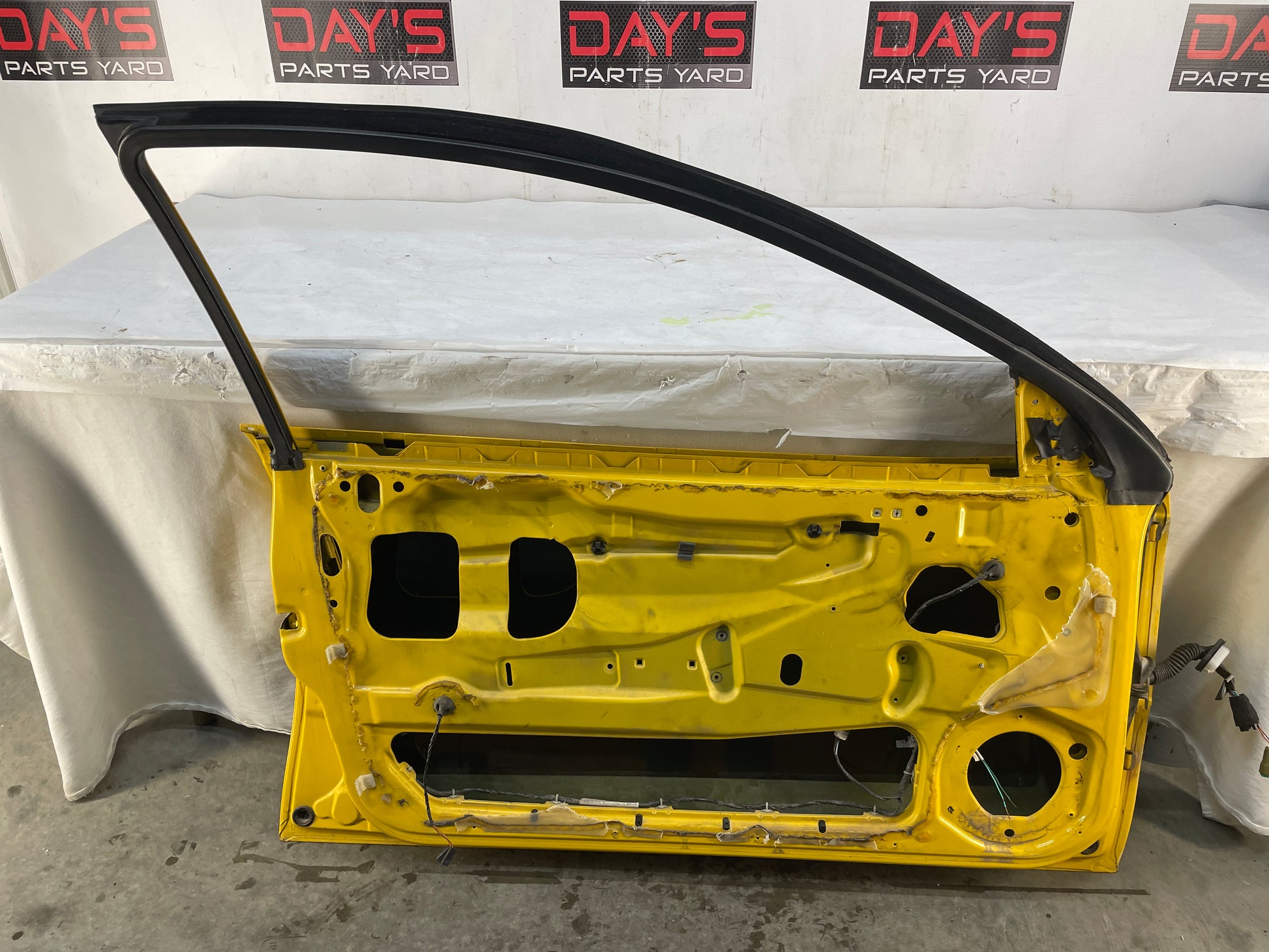 2004 Pontiac GTO LH Driver Front Exterior Outside Door Yellow OEM - Day's Parts Yard