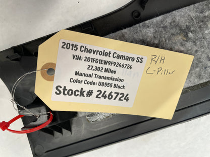 2015 Chevy Camaro SS RH & LH Interior C Pillar Quarter Trim Panels OEM