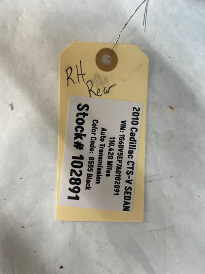 2010 Cadillac CTS-V Sedan RH Passenger Rear Fender Wheel House Well Liner OEM