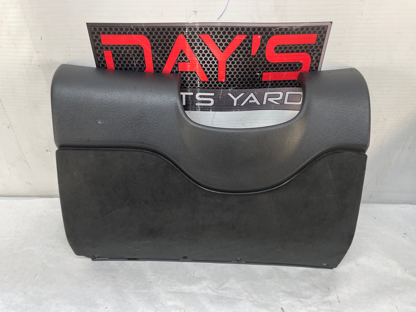 2004 Pontiac GTO Black Suede Knee Bolster Fuse Cover OEM - Day's Parts Yard