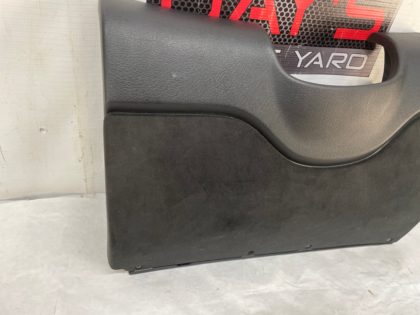 2004 Pontiac GTO Black Suede Knee Bolster Fuse Cover OEM - Day's Parts Yard